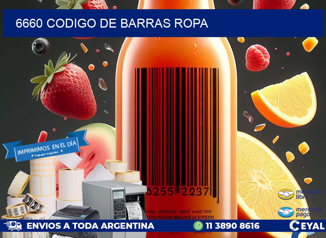 6660 CODIGO DE BARRAS ROPA