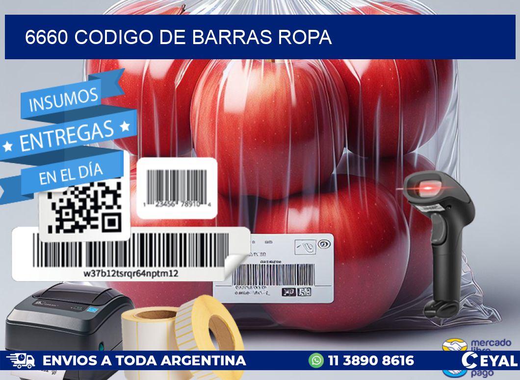 6660 CODIGO DE BARRAS ROPA