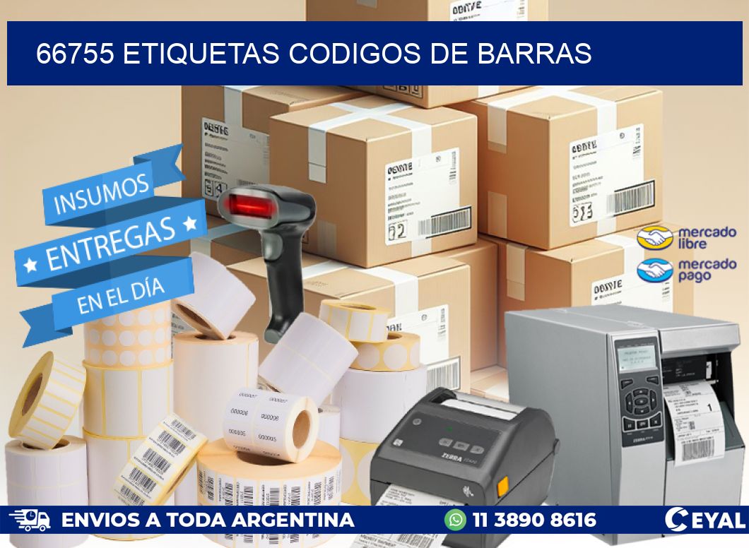 66755 etiquetas codigos de barras