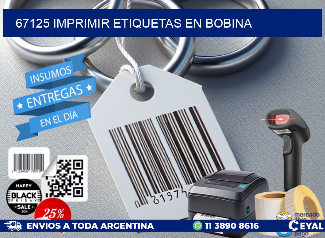 67125 imprimir etiquetas en bobina