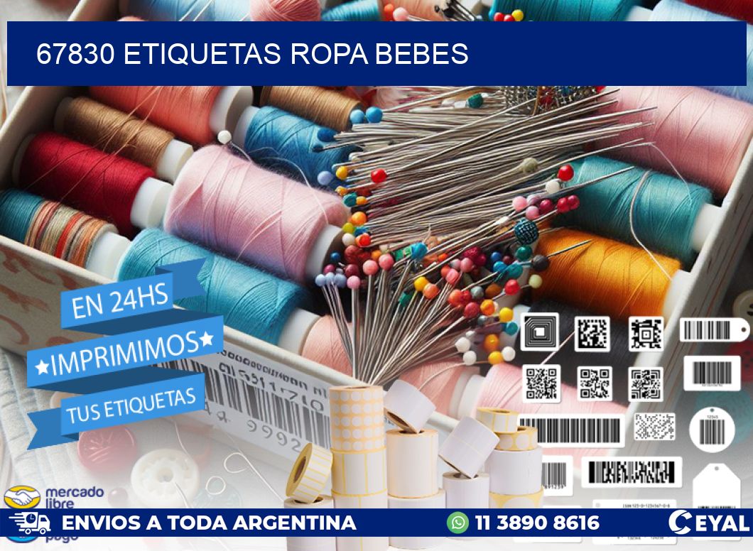 67830 ETIQUETAS ROPA BEBES