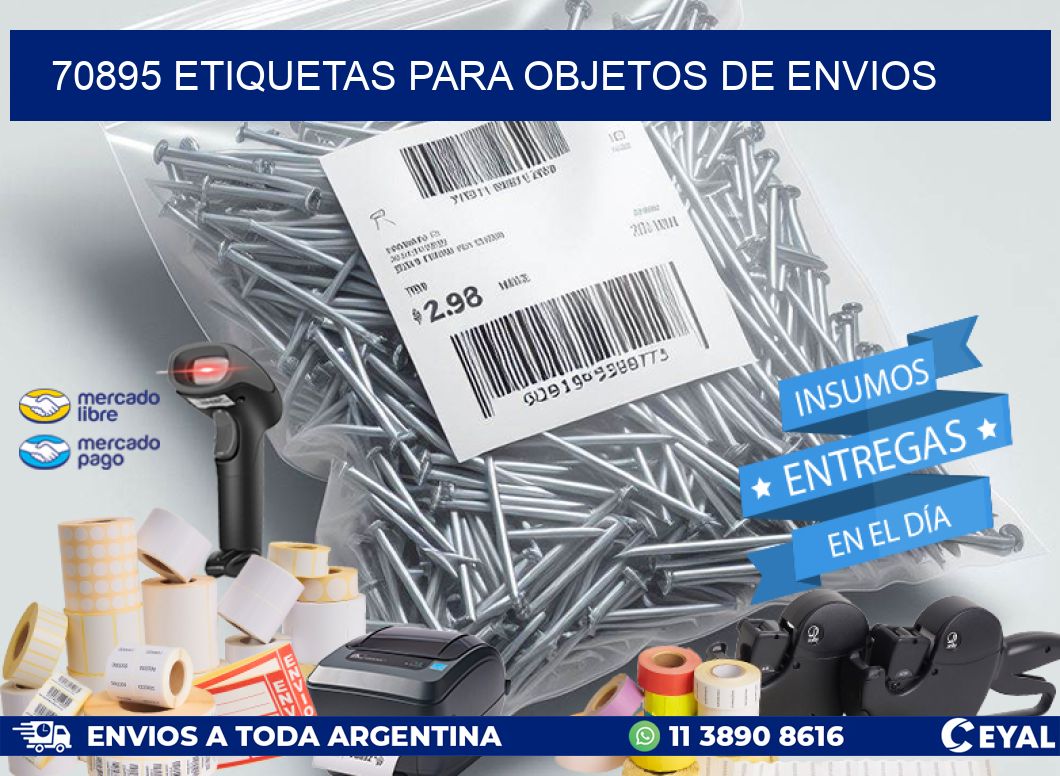 70895 Etiquetas para objetos de envios