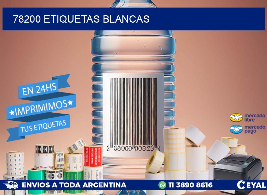 78200 ETIQUETAS BLANCAS