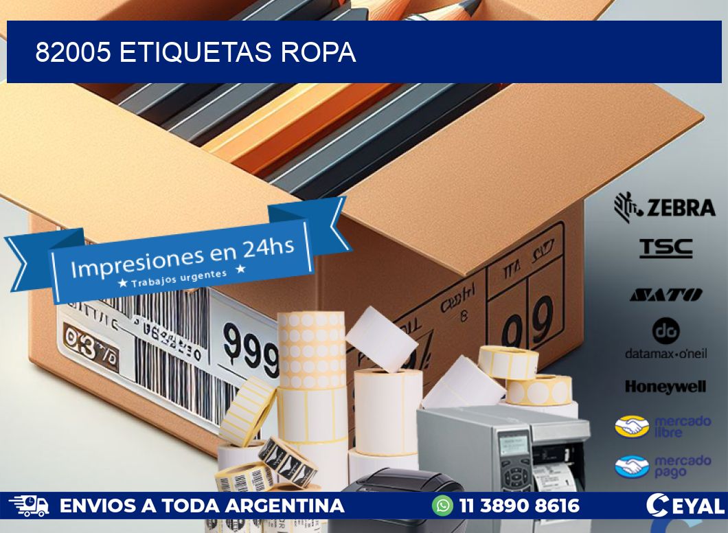 82005 ETIQUETAS ROPA