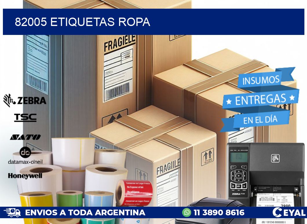 82005 ETIQUETAS ROPA