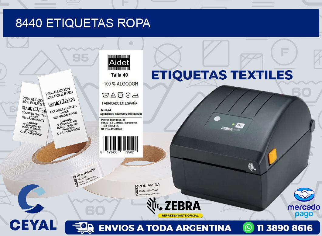 8440 ETIQUETAS ROPA