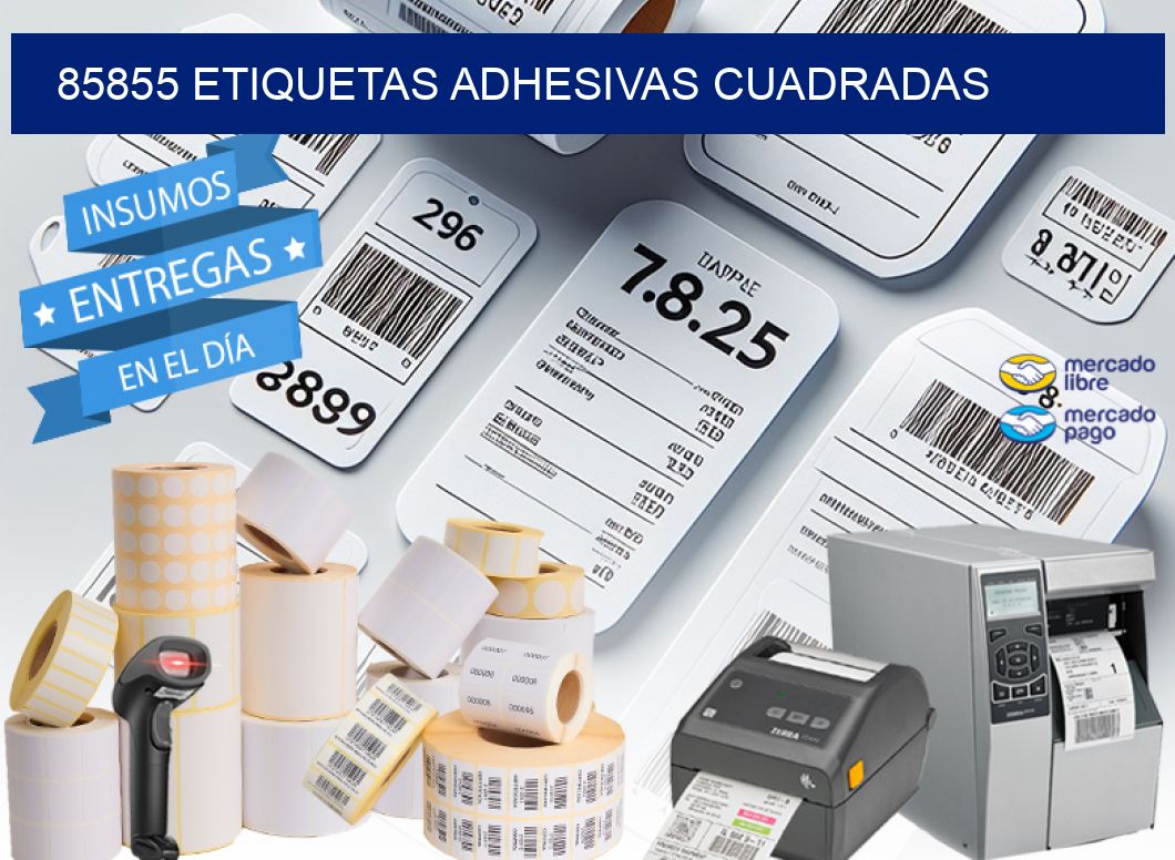 85855 ETIQUETAS ADHESIVAS CUADRADAS