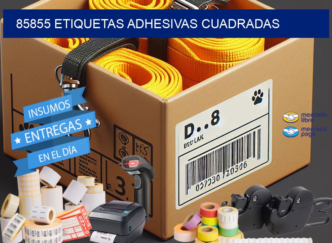 85855 ETIQUETAS ADHESIVAS CUADRADAS