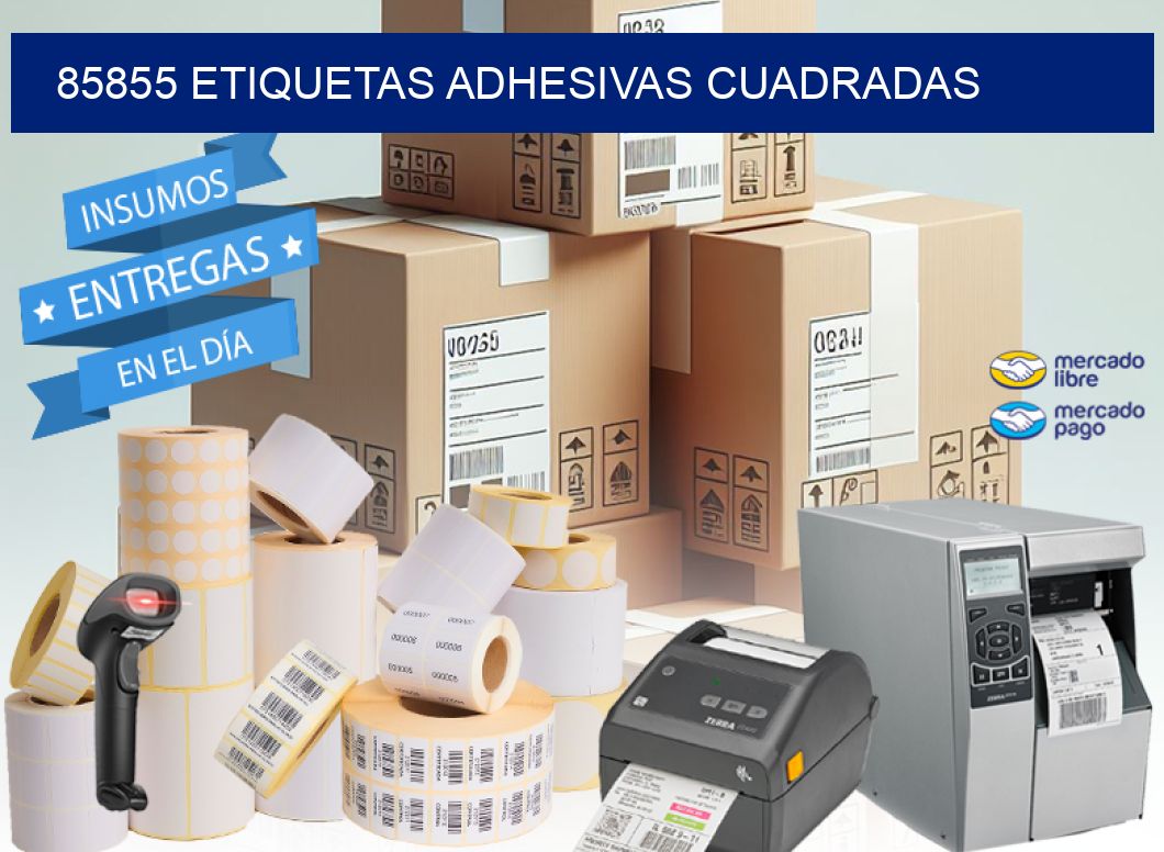 85855 ETIQUETAS ADHESIVAS CUADRADAS