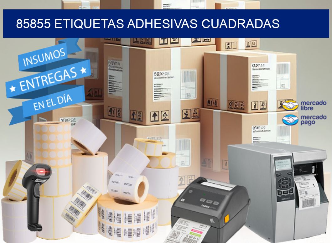 85855 ETIQUETAS ADHESIVAS CUADRADAS