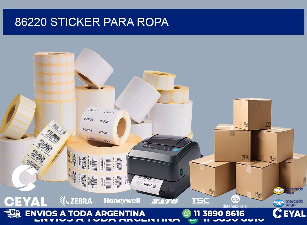 86220 STICKER PARA ROPA