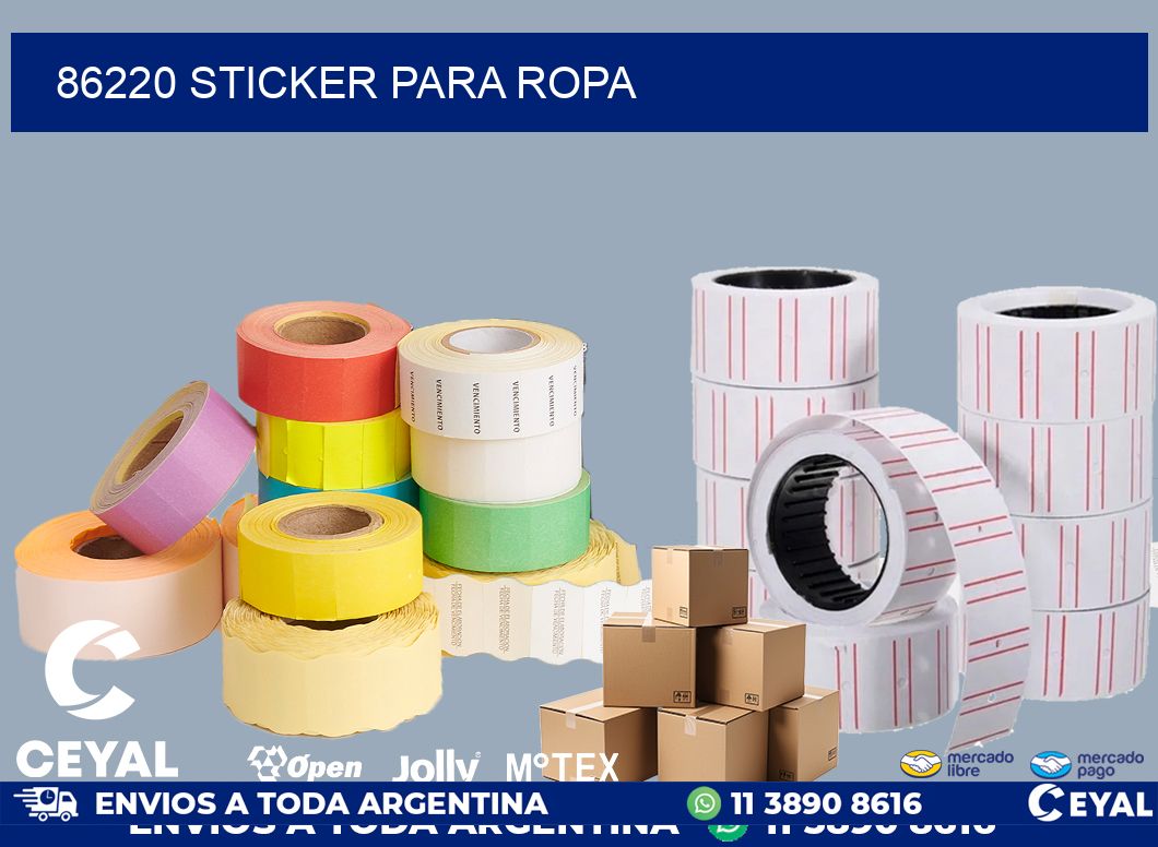 86220 STICKER PARA ROPA