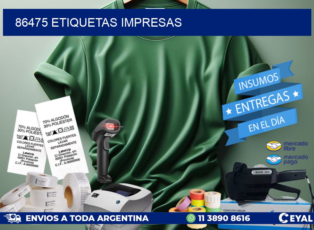 86475 ETIQUETAS IMPRESAS