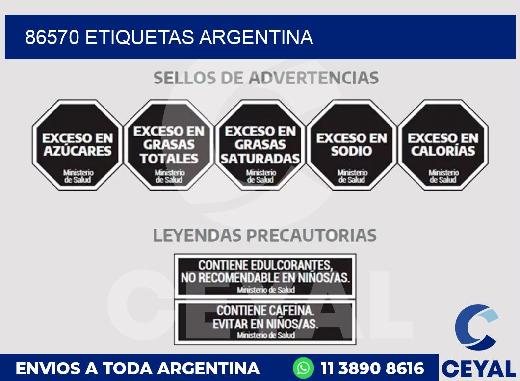 86570 ETIQUETAS ARGENTINA