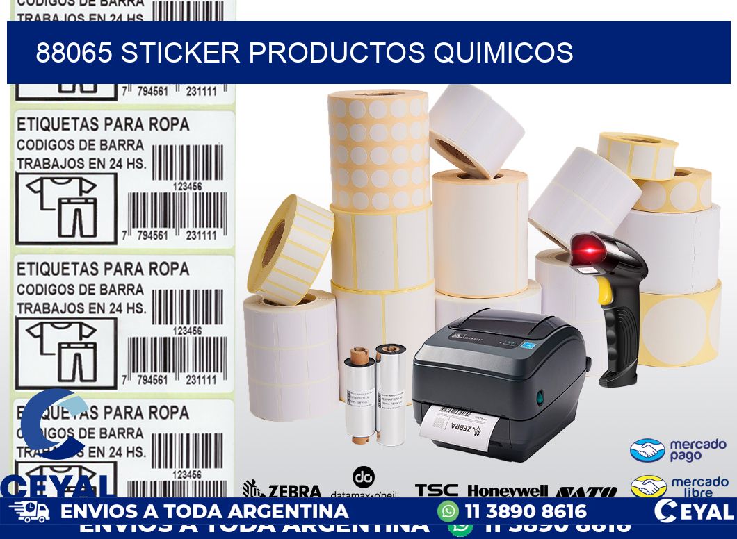88065 STICKER PRODUCTOS QUIMICOS