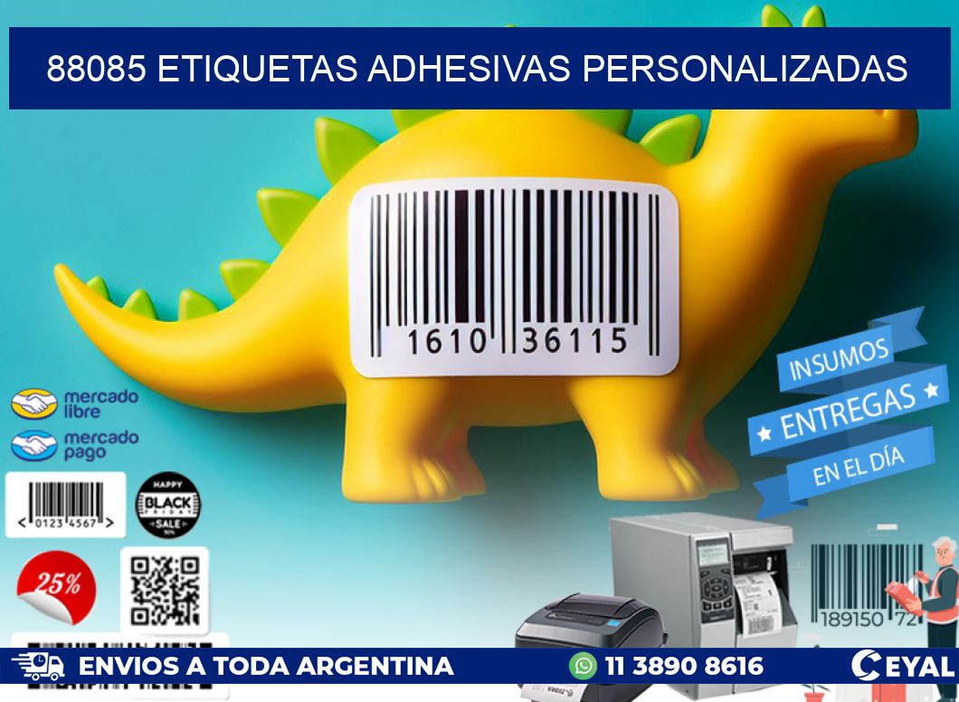 88085 Etiquetas adhesivas personalizadas