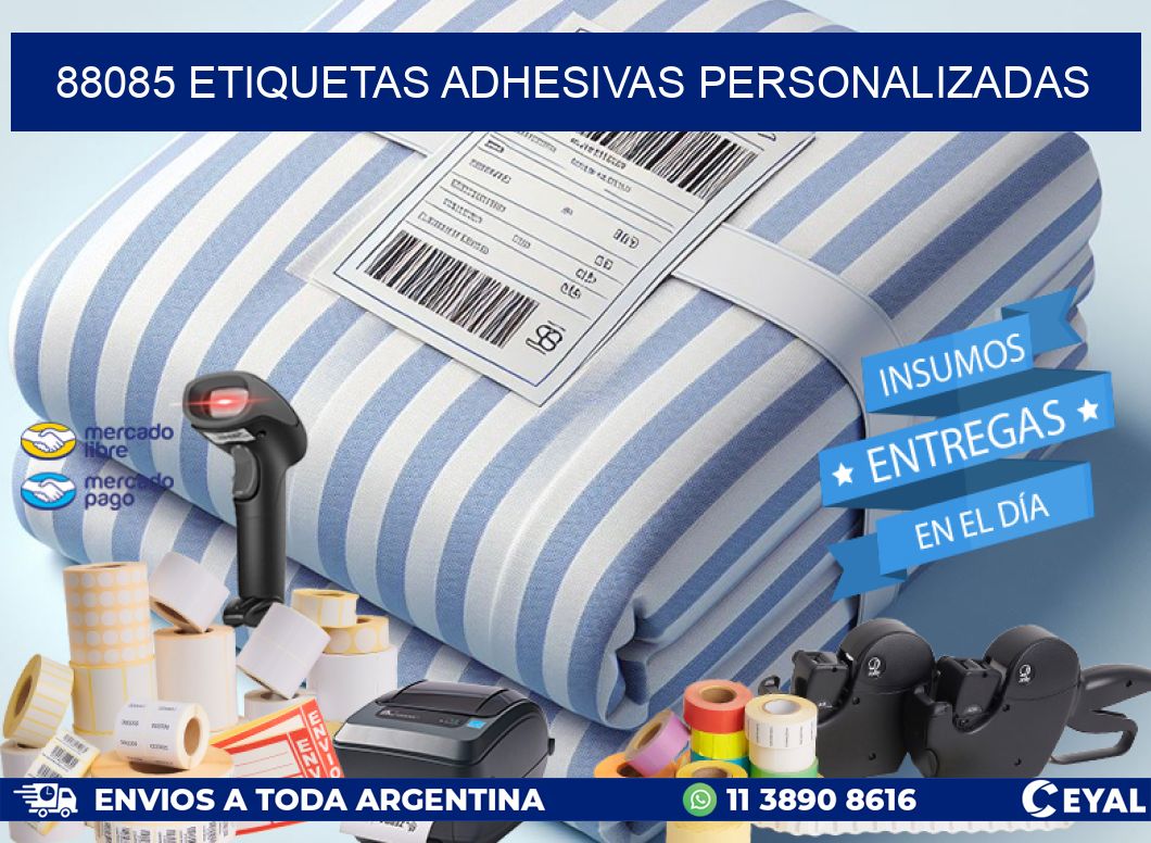 88085 Etiquetas adhesivas personalizadas