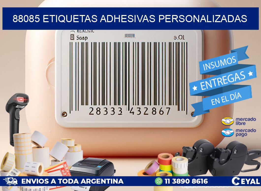 88085 Etiquetas adhesivas personalizadas