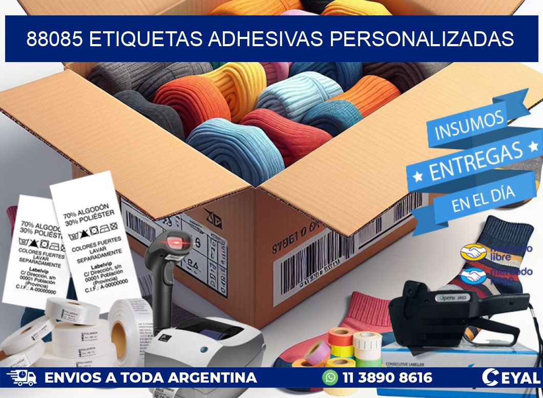 88085 Etiquetas adhesivas personalizadas