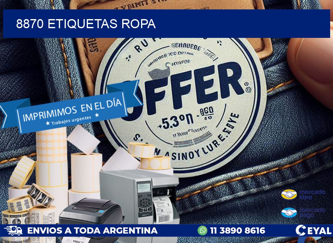 8870 ETIQUETAS ROPA