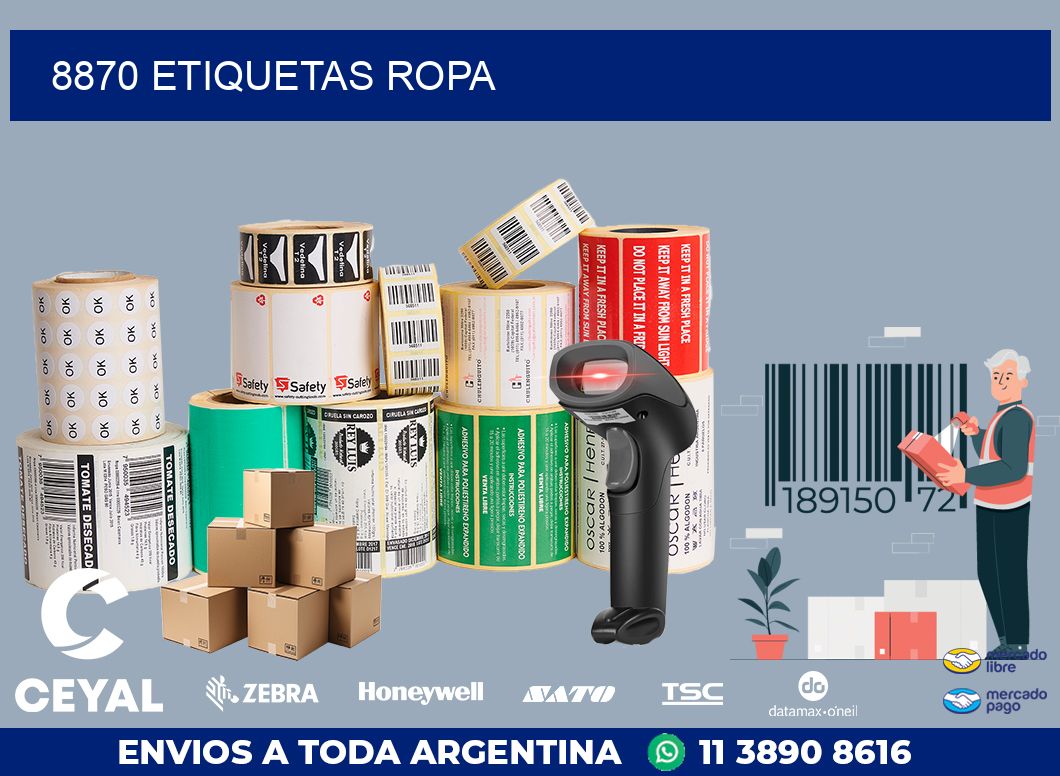 8870 ETIQUETAS ROPA