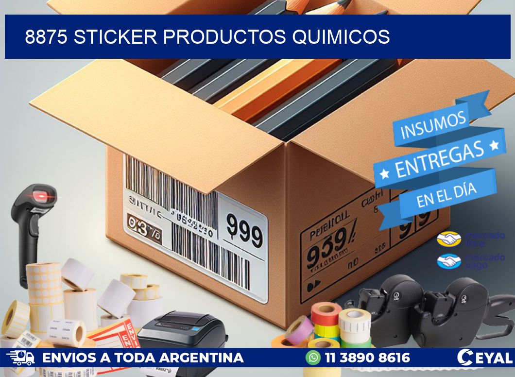 8875 STICKER PRODUCTOS QUIMICOS