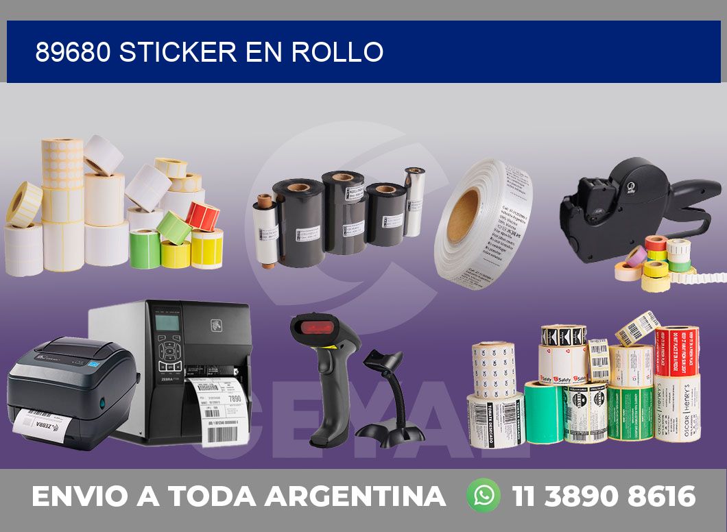 89680 STICKER EN ROLLO