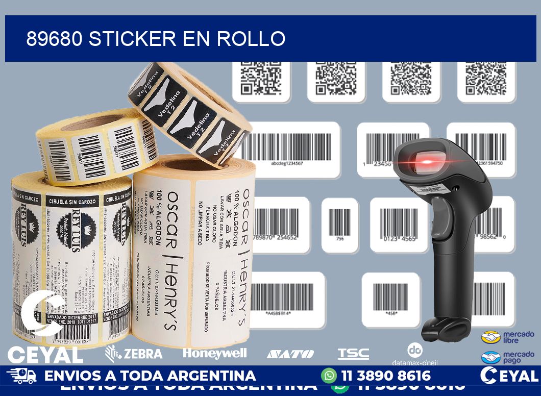 89680 STICKER EN ROLLO