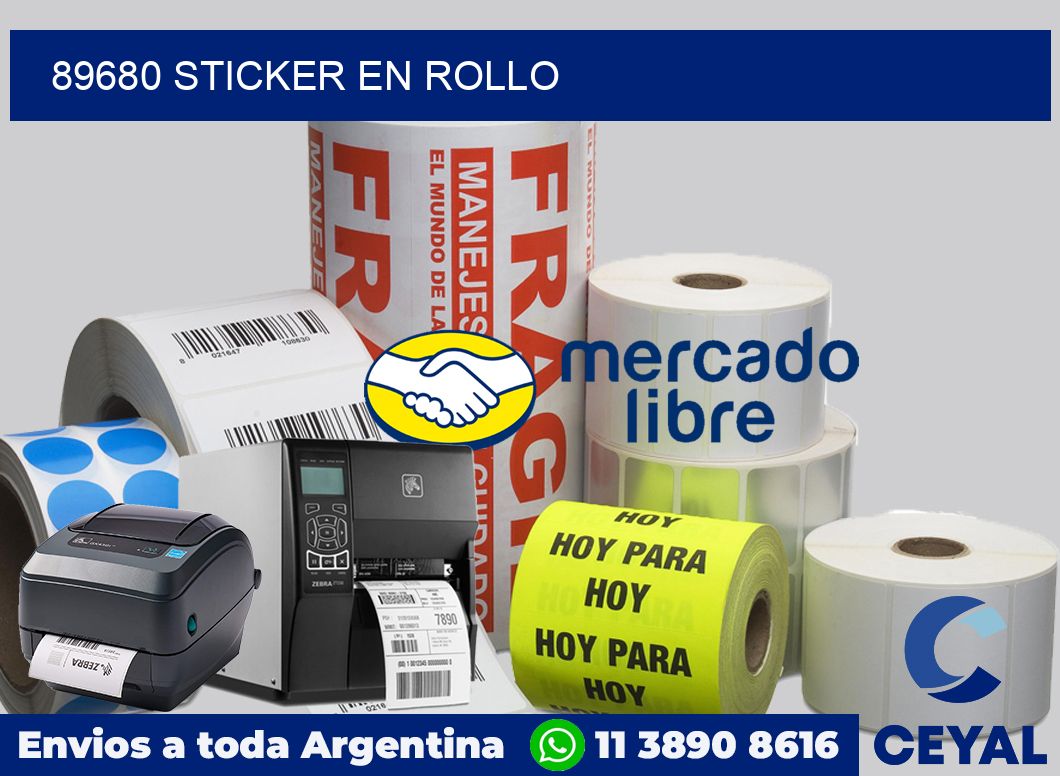 89680 STICKER EN ROLLO