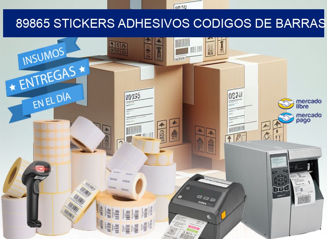 89865 stickers adhesivos codigos de barras