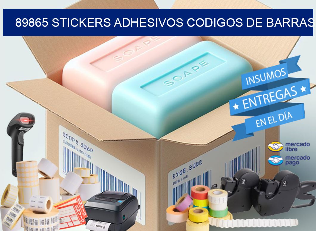 89865 stickers adhesivos codigos de barras