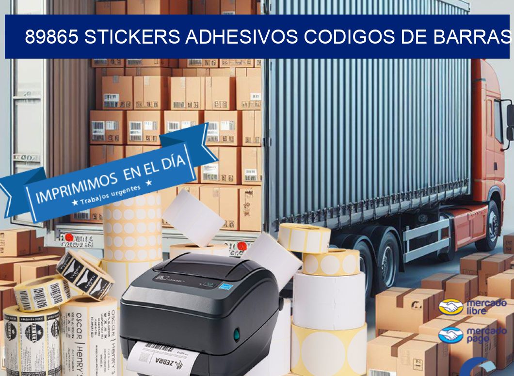 89865 stickers adhesivos codigos de barras