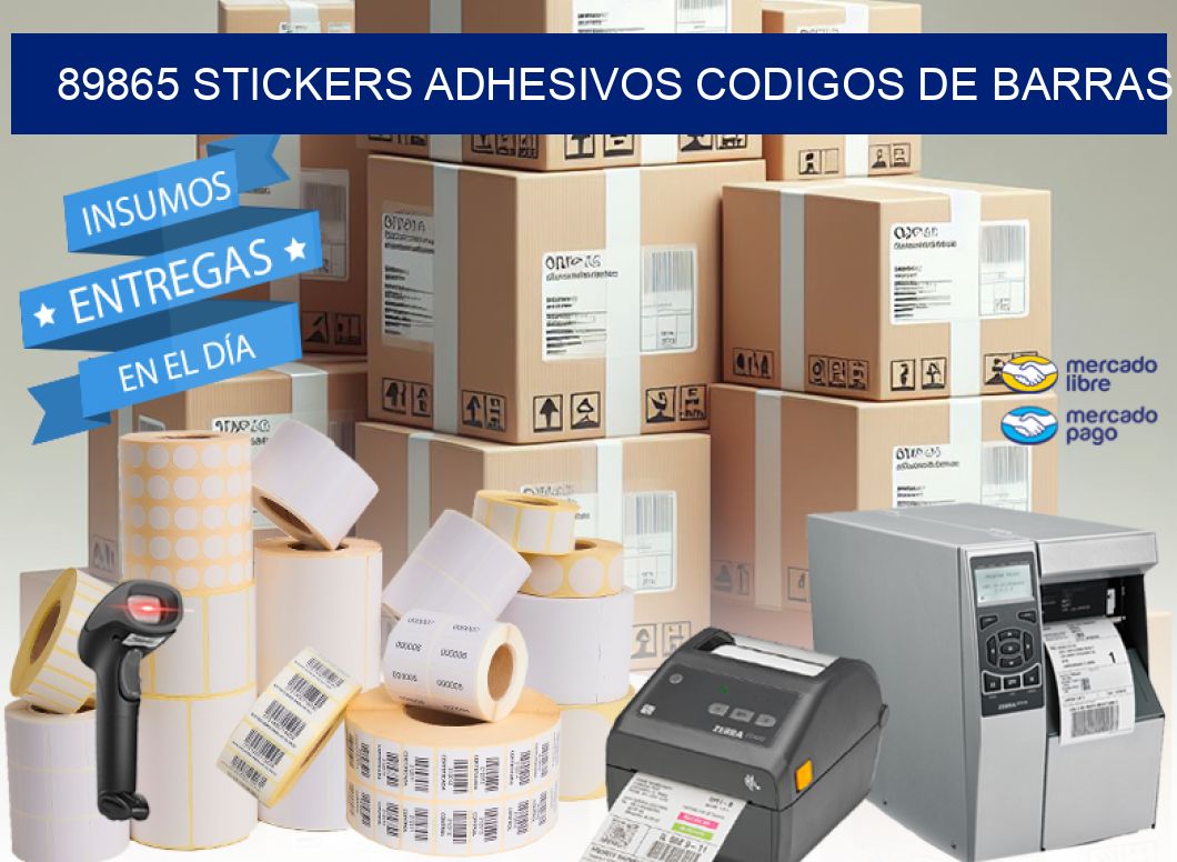 89865 stickers adhesivos codigos de barras