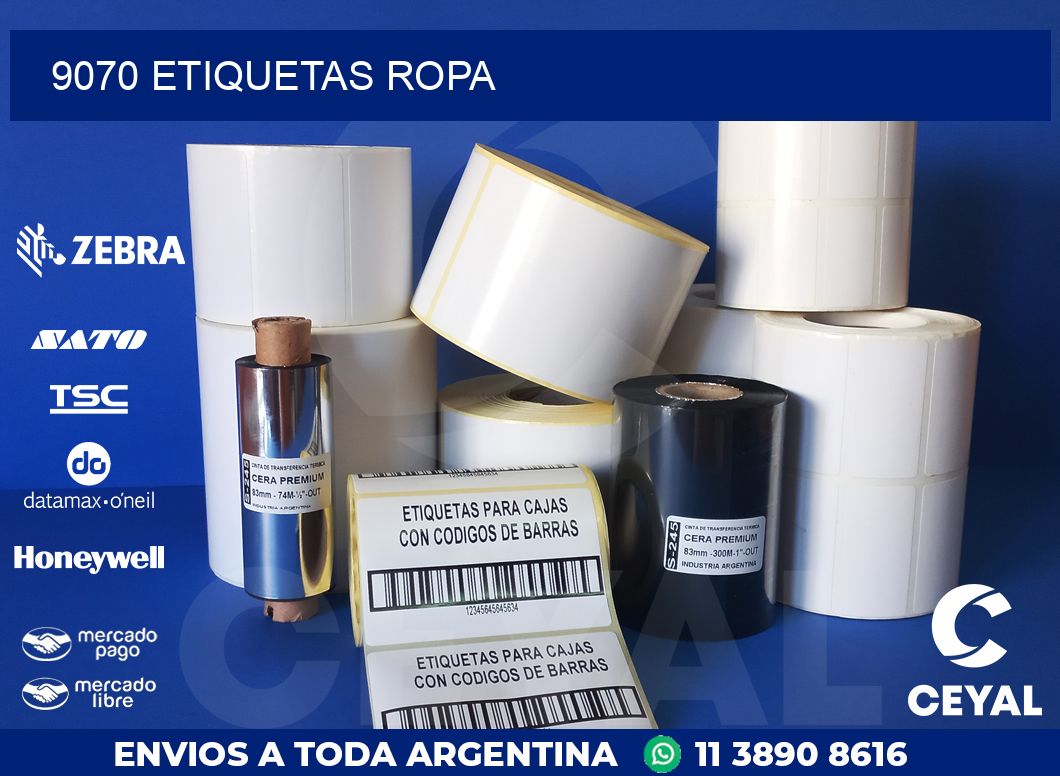 9070 ETIQUETAS ROPA