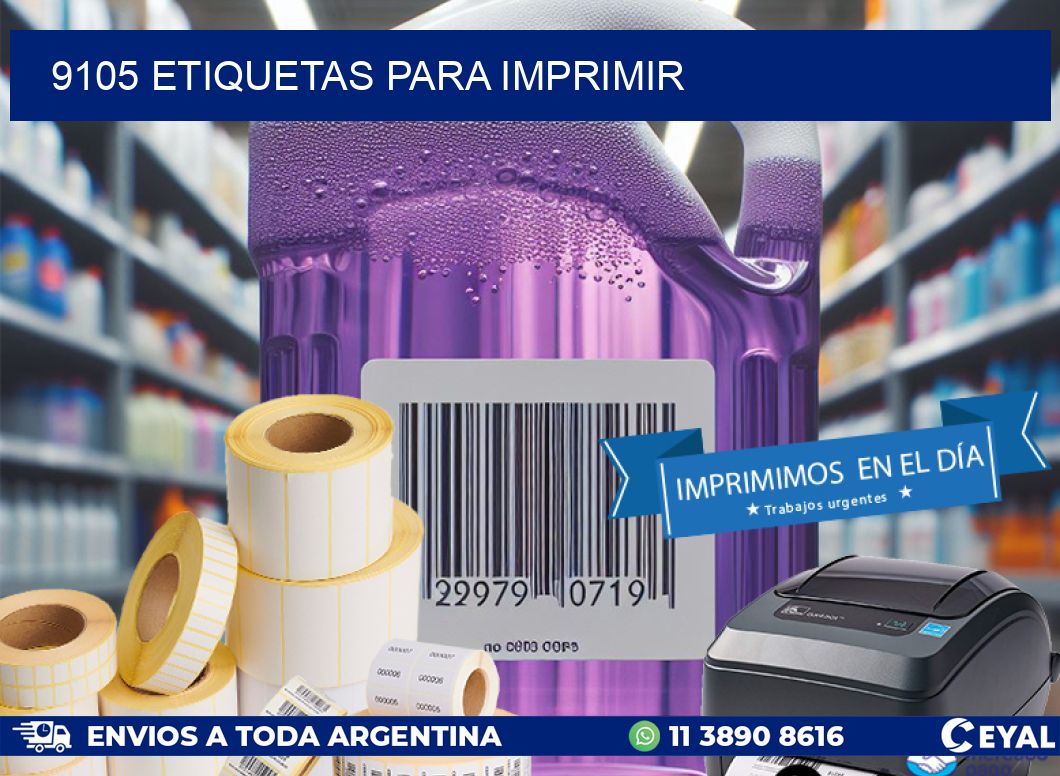 9105 etiquetas para imprimir