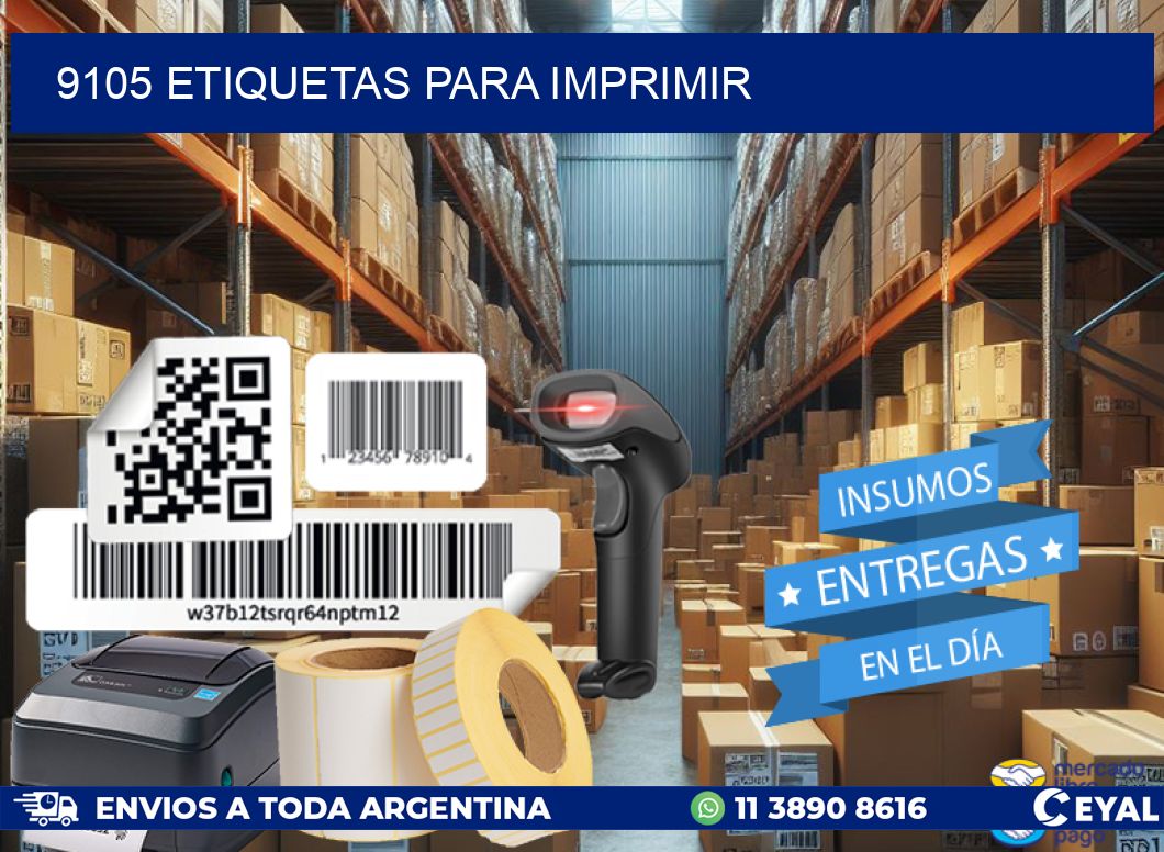 9105 etiquetas para imprimir