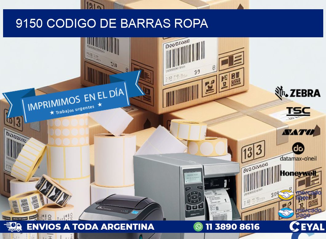 9150 CODIGO DE BARRAS ROPA