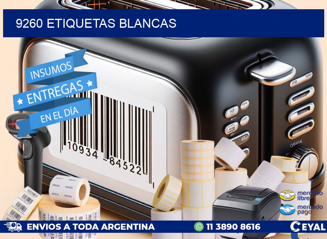 9260 ETIQUETAS BLANCAS