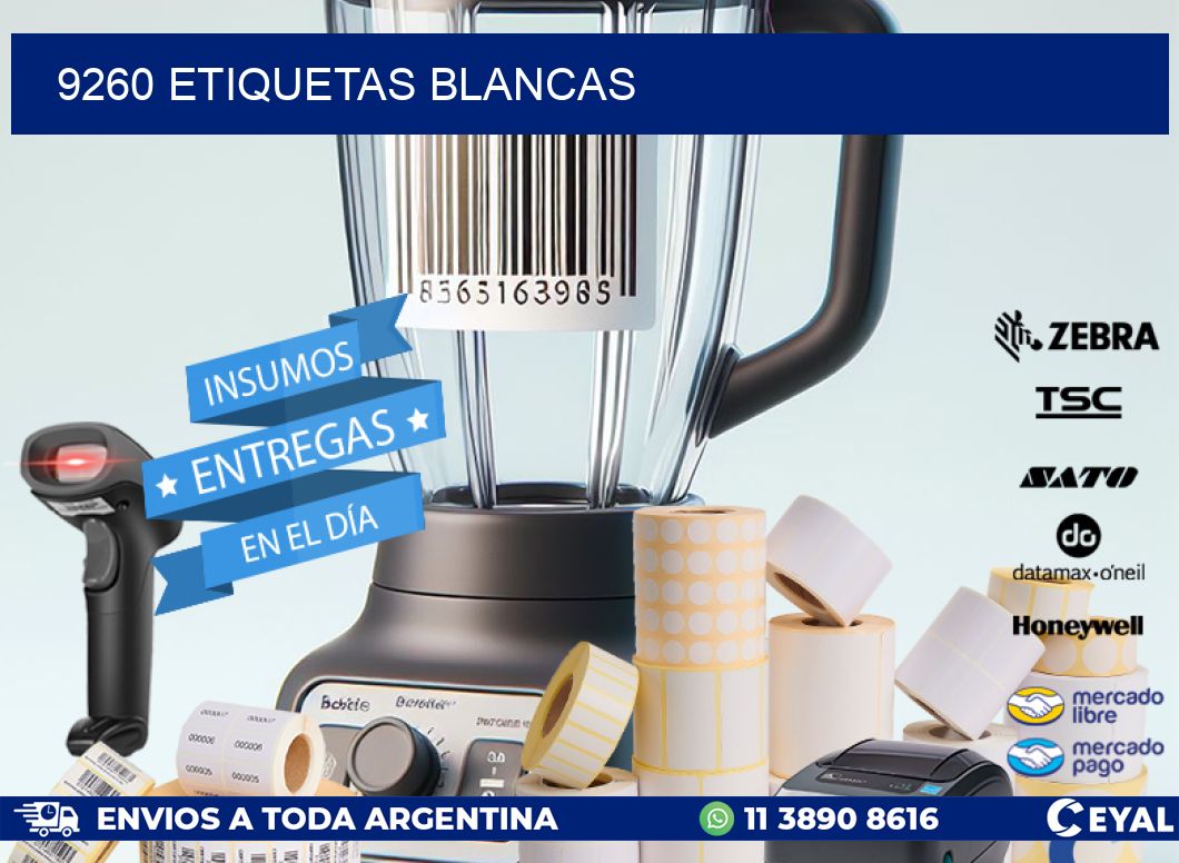 9260 ETIQUETAS BLANCAS