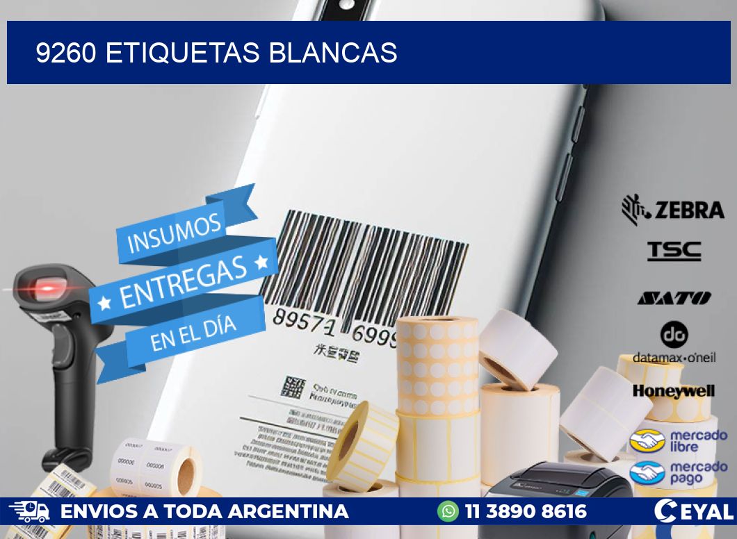 9260 ETIQUETAS BLANCAS