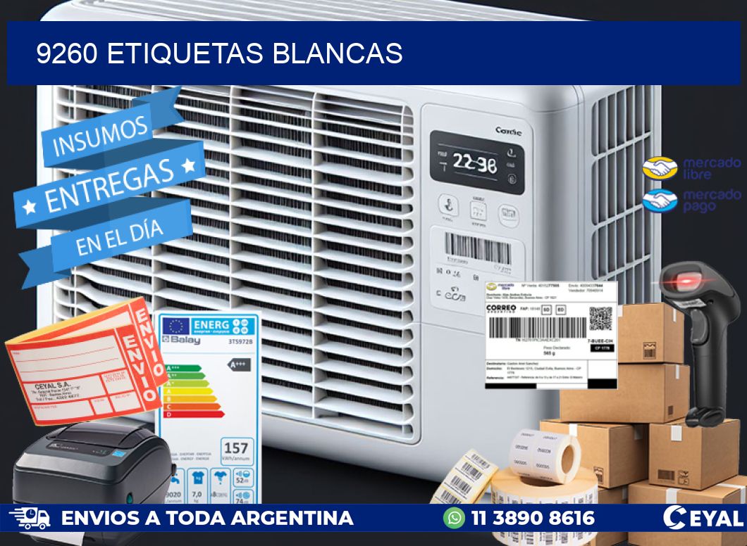 9260 ETIQUETAS BLANCAS