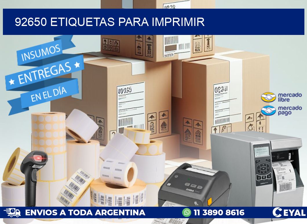 92650 etiquetas para imprimir