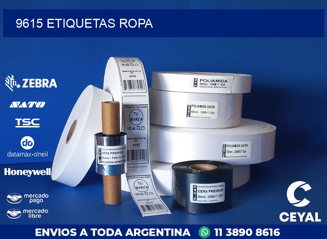 9615 ETIQUETAS ROPA