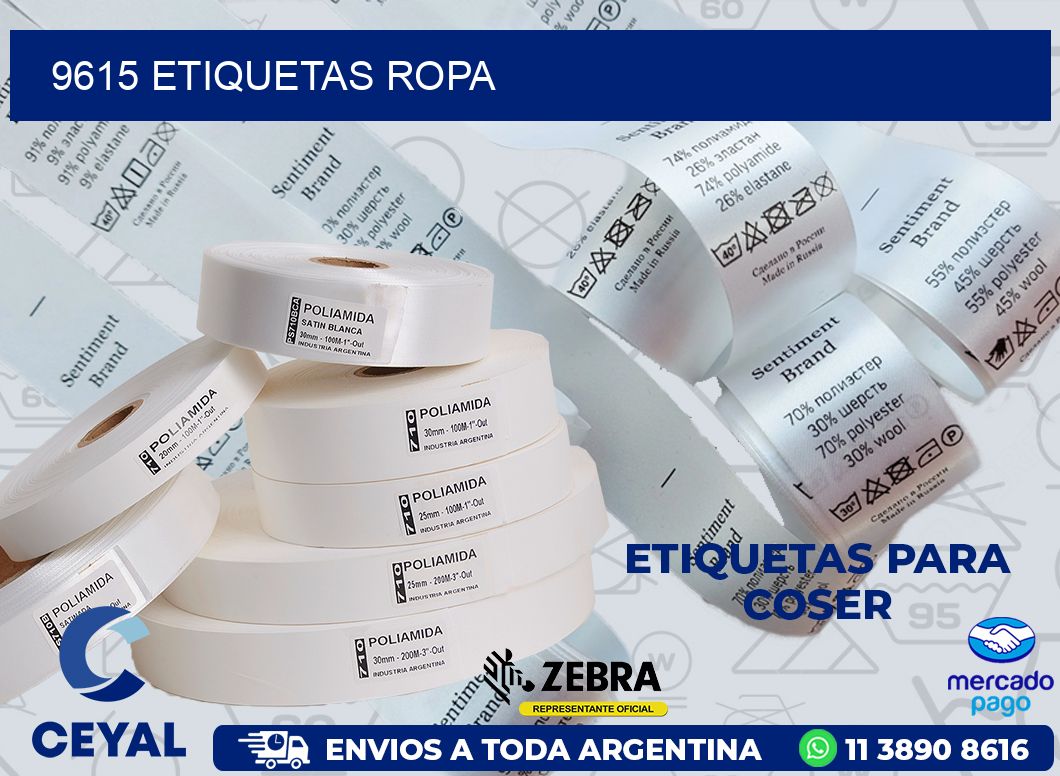 9615 ETIQUETAS ROPA