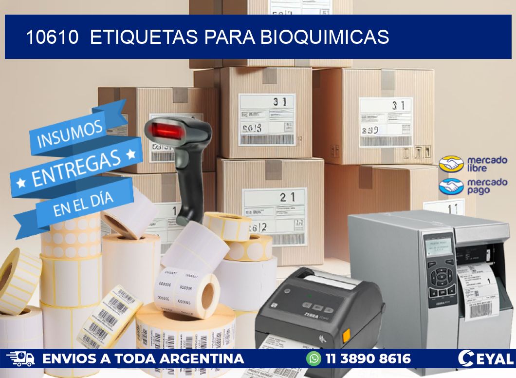 10610  ETIQUETAS PARA BIOQUIMICAS