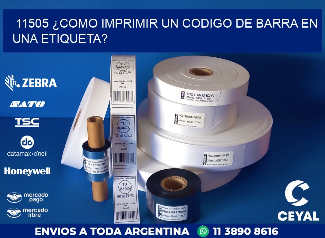 11505 ¿COMO IMPRIMIR UN CODIGO DE BARRA EN  UNA ETIQUETA?