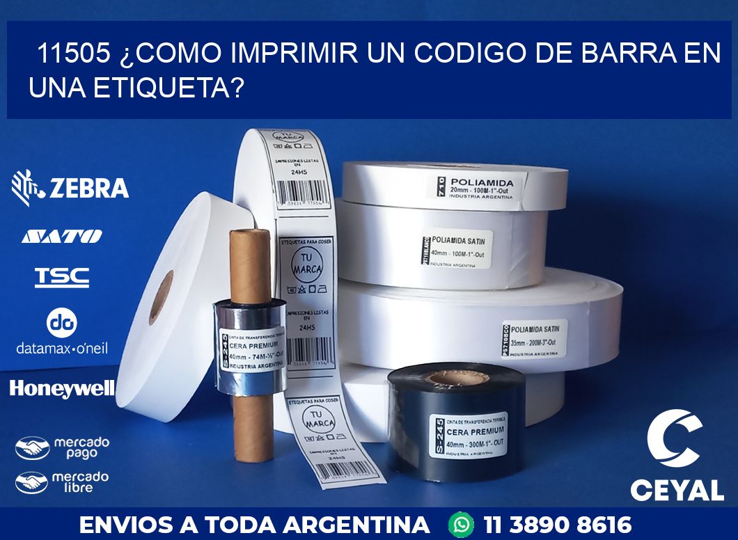 11505 ¿COMO IMPRIMIR UN CODIGO DE BARRA EN  UNA ETIQUETA?