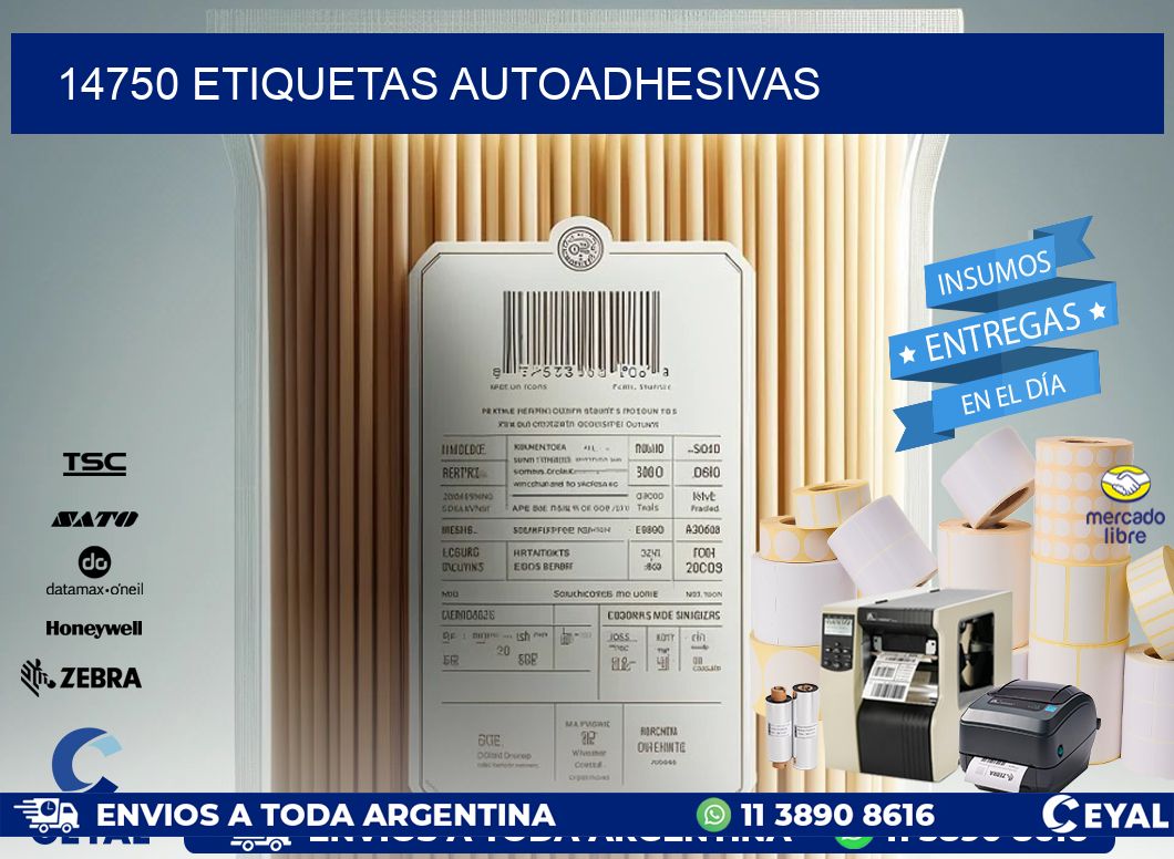 14750 ETIQUETAS AUTOADHESIVAS