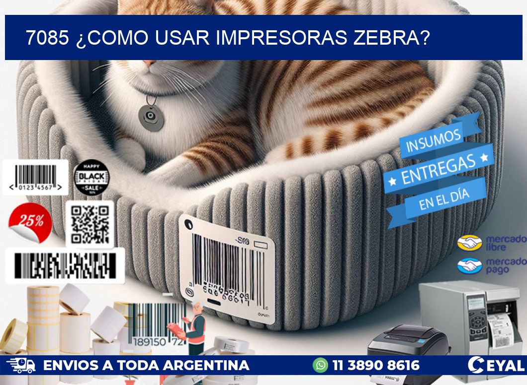 7085 ¿COMO USAR IMPRESORAS ZEBRA?