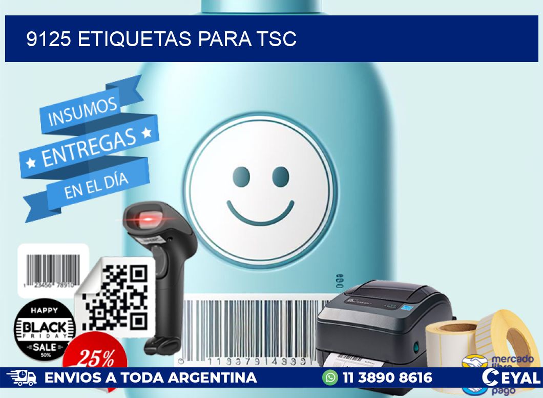 9125 ETIQUETAS PARA TSC